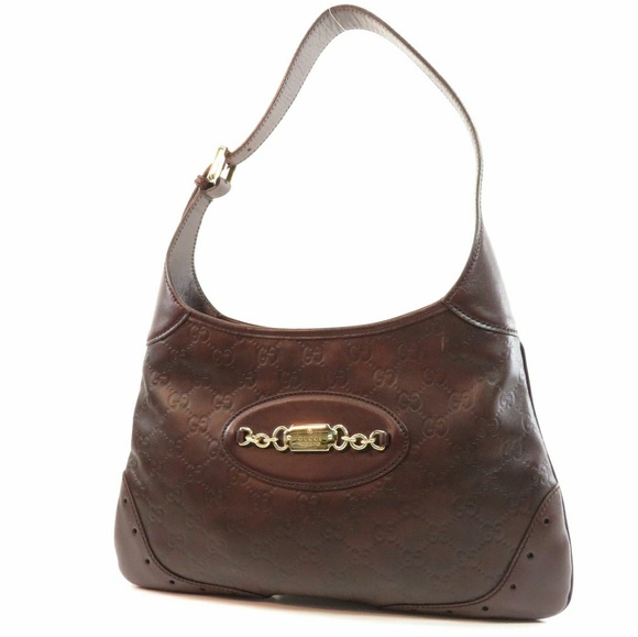 Gucci Bags Gucci Brown Leather Handbag Poshmark